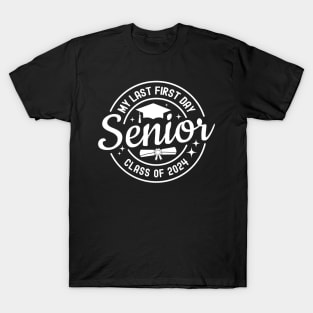 My Last First Day Back to School Senior Class of 2024 T-Shirt